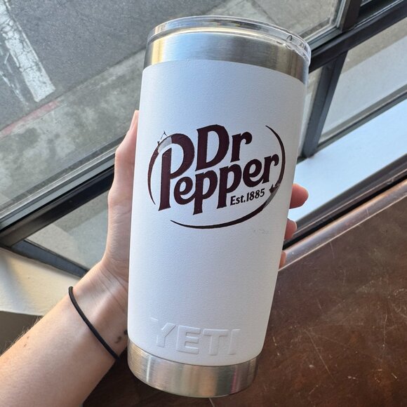 Bundle of Dr Pepper Yeti Cups w/ Lids - Picture 4 of 5